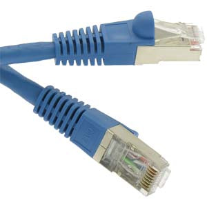 90Ft Cat7 Shielded (SSTP) 600MHz Ethernet Network Booted Cable Blue