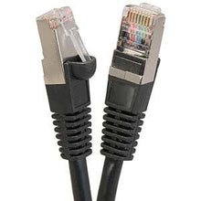 Load image into Gallery viewer,  Cat6 Shielded (SSTP) Ethernet Network Booted Cable Black