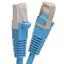 Load image into Gallery viewer, 0.5Ft Cat6 Shielded (SSTP) Ethernet Network Booted Cable Blue