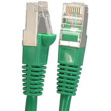 Load image into Gallery viewer, 0.5Ft Cat6 Shielded (SSTP) Ethernet Network Booted Cable Green