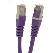 Load image into Gallery viewer,  Cat5E Shielded (FTP) Ethernet Network Booted Cable Purple