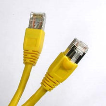 Load image into Gallery viewer, 1Ft Cat6A Shielded (SSTP) Ethernet Network Booted Cable Yellow
