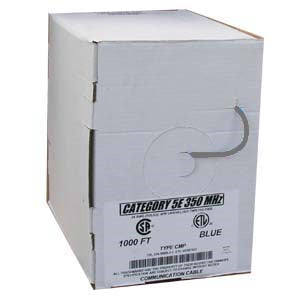 1000Ft Cat.5E Solid Cable Plenum Gray, UL/ETL/CSA