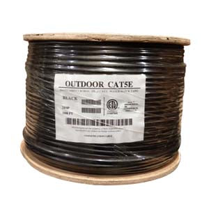1000Ft Cat.5E UTP Direct Burial Outdoor Cable Black