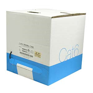 1000Ft Cat.6 Solid Wire Bulk Cable Black CMR
