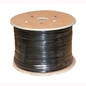 1000Ft Cat.6 Stranded Wire Bulk Cable Shielded Black, 26AWG CMH
