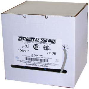 1000Ft Cat.6 Solid Cable Plenum No Spline (CMP) Gray