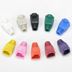 Color Boots for RJ45 Plug Yellow 100pk