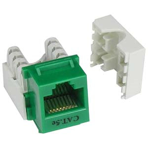 Cat.5E RJ45 110 Type Keystone Jack Green