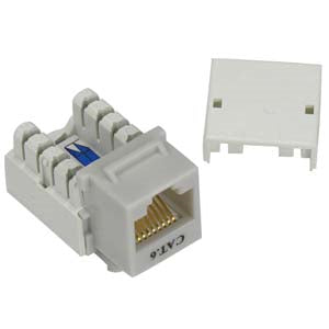 Cat.6 RJ45 110 Type Keystone Jack Gray