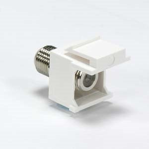 Snap-in F Type F/F Keystone Module White