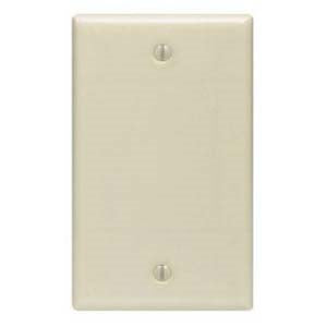 Blank Wall Plate Ivory Smooth Face