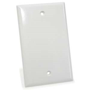 Blank Wall Plate White Smooth Face