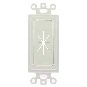 Decor Insert with Flexible Opening White