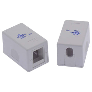 1 Port RJ45 Surface Mount Box White (Box only)