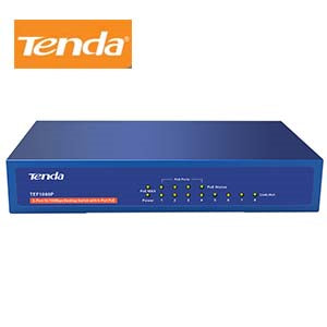 8Port 10/100Mbps Desktop Switch w/4 PoE Ports Tenda TEF1008P