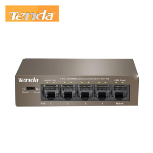 5Port 10/100Mbps Desktop Switch w/4 PoE Ports Tenda TEF1105P