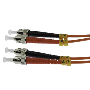 ST-ST Duplex Multimode 62.5/125 Fiber Optic Cable