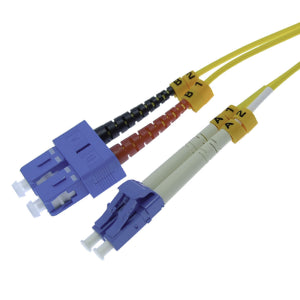 LC-SC Duplex Singlemode 9/125 Fiber Optic Cable
