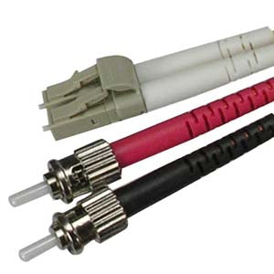 LC-ST Duplex Multimode 50/125 Fiber Optic Cable