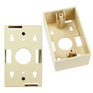 Surfacemount Box for Wall Plate Ivory