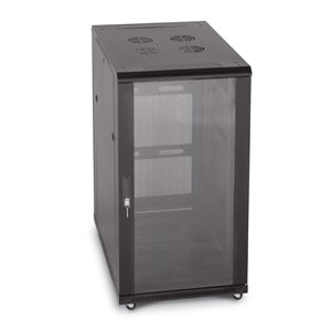 22U Server Rack, Glass Front/Vented Rear