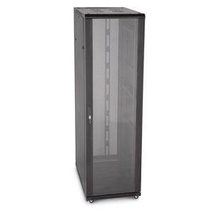 42U Server Rack, Glass Front/Vented Rear