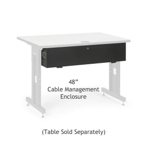 48 Inch Training Table Cable Management Enclosure