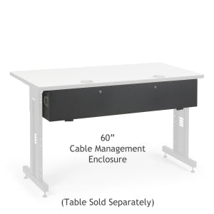 60 Inch Training Table Cable Management Enclosure