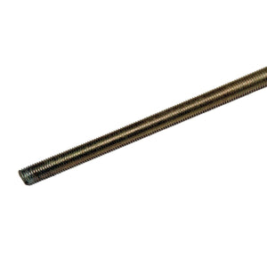 6-Ft Long Threaded Rod, 5/8-16 UNC Clear Zinc