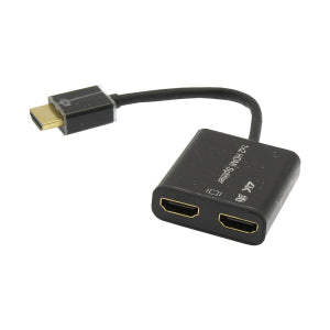 HDMI 2Way (1-in/2-out) Power Free Compact Splitter, 3D