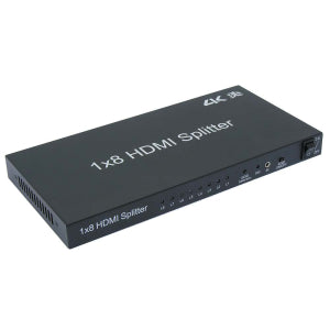 HDMI 8Way (1-in/8-out) Splitter 3D, 4Kx2K, with IR Extension