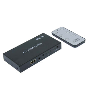 4Way (4-in/1-out) HDMI Switch 4K x 2K 3D with IR Extension