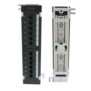 (Clearance ) Cat.6 110 Type Patch Panel 12Port Vertical w/Bracket