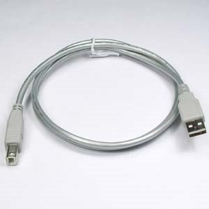 4Ft A-Male to B-Male USB2.0 Cable Silver