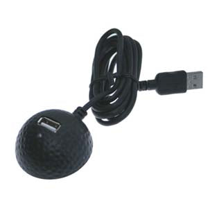 5Ft USB2.0 Golf Ball Extension Stand Black