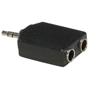 3.5mm Stereo Plug to Dual 1/4 inch Stereo Jack Adapter