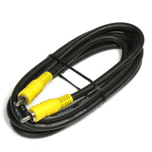 6Ft RCA M/M RG59 Cable Black