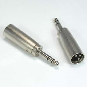 XLR Male to 1/4 Inch Stereo Male Adapter