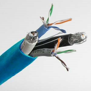 500Ft (Cat.5Ex2)/(RG6 Quad x2) Combo Cable
