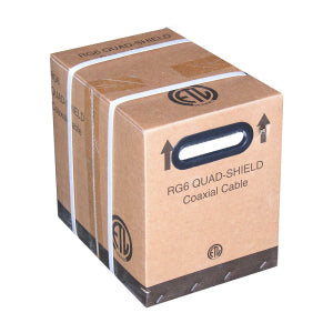 RG6Q COAX CABLE 500FT WHITE PVC ETL