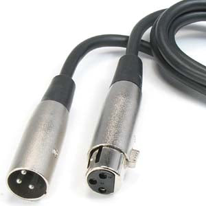 6Ft XLR 3P Male/Female Microphone Cable