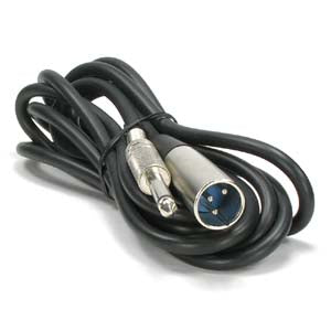 10Ft XLR 3P Male 1/4 Inch Mono Microphone Cable