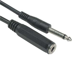6Ft 1/4 Inch Mono Male/Female Cable
