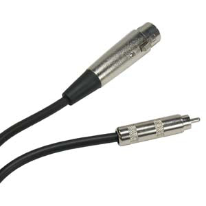 6Ft XLR 3P Female to RCA Male Cable