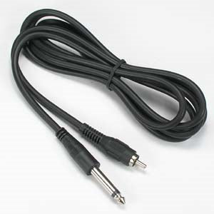 6Ft 1/4 Inch Mono plug to RCA Male