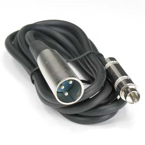 6Ft XLR 3P Male to RCA Male