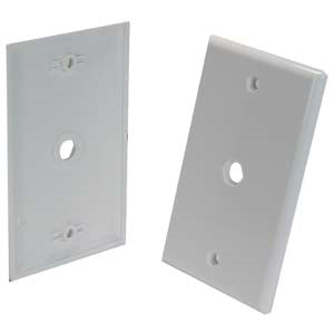 Blank Wall Plate for F Coupler White