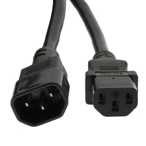 8Ft Power Extension Cord C13 To C14 Black / SJT 14/3