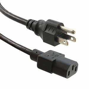 10Ft Power Cord C13-515P SJT 125V 15Amp Black